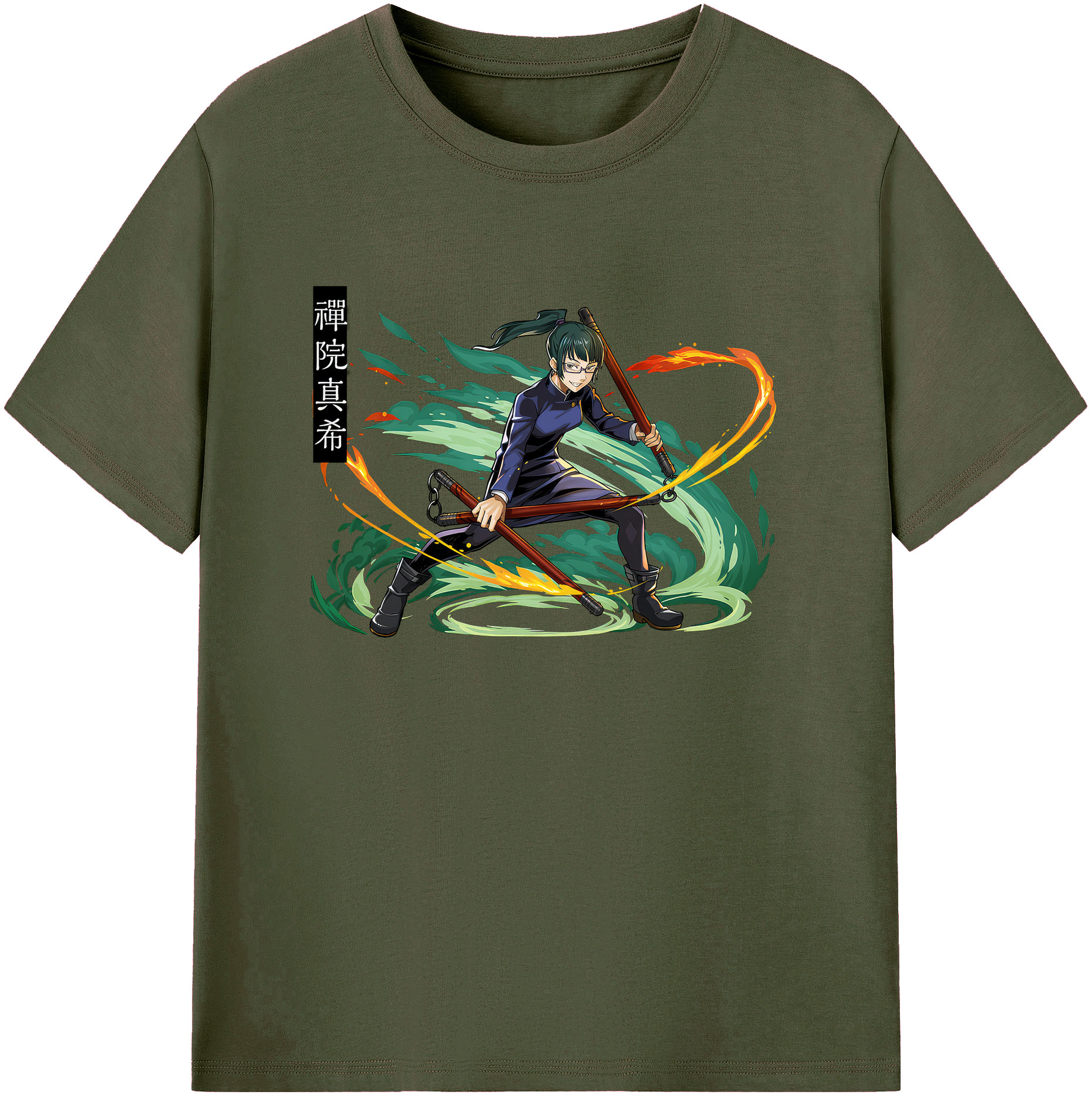 （画像用） 呪術廻戦 Jujutsu Kaisen 綿100％ メンズ半袖Tシャツ｜肌触りやわらか＆通気性